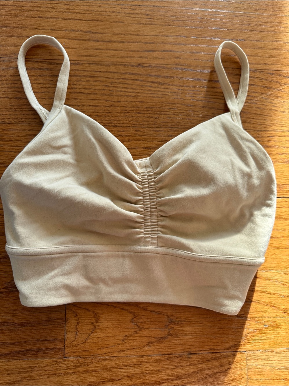Lululemon - Ruched Bralette in Cream/Beige